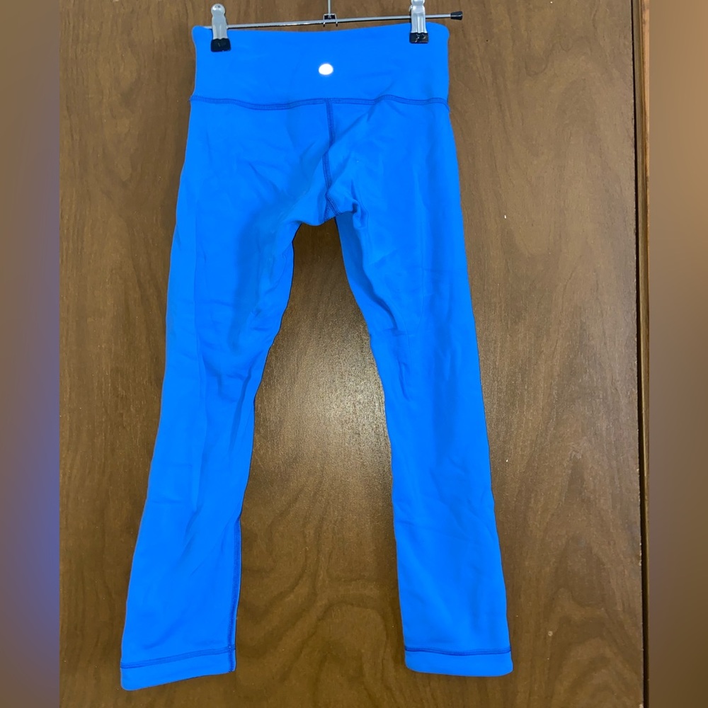 Size 2 Lulu lemon Reversible Blue Leggings